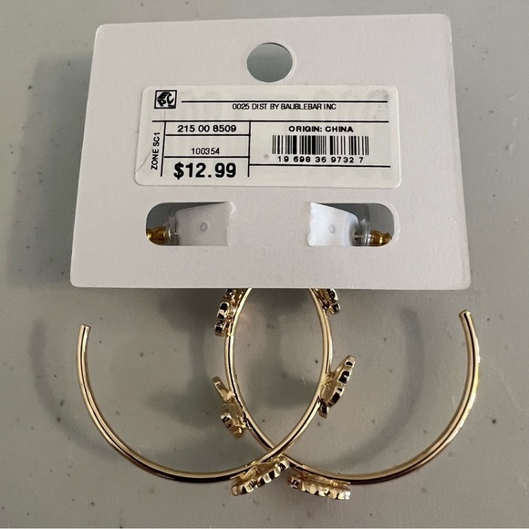 SUGARFIX by BaubleBar Colourful Butterfly Hoop Earrings - Picture 4 of 5